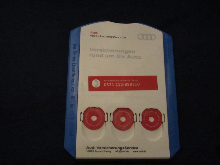 Audi VVD Parkscheibe