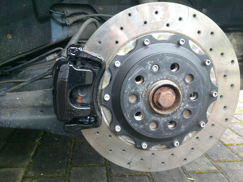 Bremssattel hinten schwarz